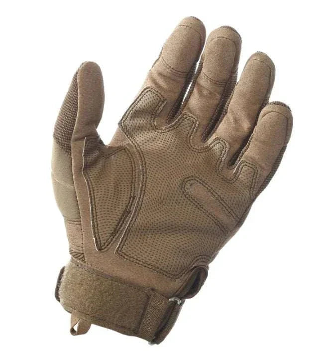 Tactical Carbon Fiber Knuckle Gloves for riding and outdoor work with touchscreen-sensitive fingertips.