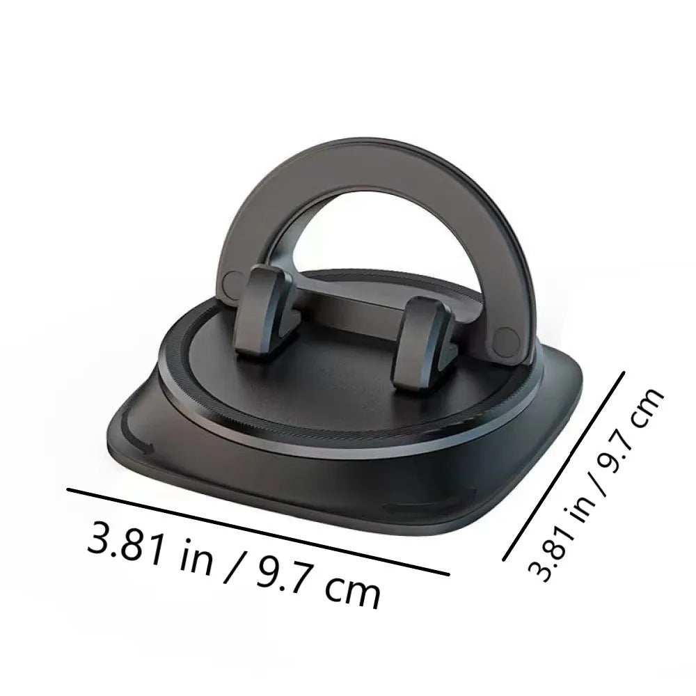 Kebidumei 360° rotatable silicone car dashboard phone holder with secure grip and universal compatibility.