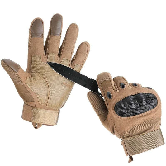 Tactical Carbon Fiber Knuckle Gloves for Riding and Outdoor Work